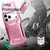 iPhone 18 Pro Max Sliding Camshield Phone Case - Pink + Rose Red