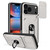 iPhone 18 Pro Max Sliding Camshield TPU+PC Phone Case with Card Slot - White