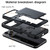 iPhone 18 Pro Max Sliding Card Slot PC Hybrid TPU Phone Case - Army Green