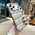 iPhone 18 Pro Max Solid Color Cloud Square TPU Phone Case - Grey