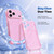 iPhone 18 Pro Max Sparkling Diamond Glitter Airbag Phone Case - Pink