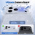 iPhone 18 Pro Max Sparkling Diamond Glitter Airbag Phone Case - White