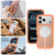 iPhone 18 Pro Max Starry Sky Matte Magnetic TPU Hybrid PC Phone Case - Orange