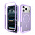 iPhone 18 Pro Max Starry Sky Matte Magnetic TPU Hybrid PC Phone Case - Purple