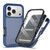 iPhone 18 Pro Max Starry Sky Matte Two-Tone TPU Hybrid PC Phone Case with Screen Protector - Blue