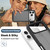 iPhone 18 Pro Max Starry Sky Matte Two-Tone TPU Hybrid PC Phone Case with Screen Protector - Blue
