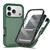 iPhone 18 Pro Max Starry Sky Matte Two-Tone TPU Hybrid PC Phone Case with Screen Protector - Green