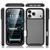 iPhone 18 Pro Max Starry Sky Matte Two-Tone TPU Hybrid PC Phone Case with Screen Protector - Green