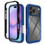 iPhone 18 Pro Max Starry Sky Solid Color Shockproof TPU Clear PC Phone Case - Dark Blue