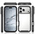 iPhone 18 Pro Max Starry Sky Solid Color Shockproof TPU Clear PC Phone Case - Dark Blue