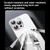 iPhone 18 Pro Max SULADA Crystal Sand Series Electroplating Frosted MagSafe Magnetic Phone Case - Transparent