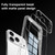 iPhone 18 Pro Max SULADA Crystal-Coated Clear PC Hybrid TPU Phone Case - Transparent