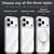 iPhone 18 Pro Max SULADA Electroplated Clear Rotation Magnetic Holder Phone Case - Transparent