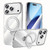 iPhone 18 Pro Max SULADA Electroplated Transparent MagSafe Holder Phone Case - Silver