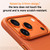 iPhone 18 Pro Max SULADA Kevlar Grid Patterned Skin Feel Magnetic Phone Case - Orange