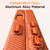 iPhone 18 Pro Max SULADA Kevlar Grid Patterned Skin Feel Phone Case - Orange