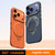 iPhone 18 Pro Max SULADA Kevlar Grid Patterned Skin Feel Rotation Magnetic Holder Phone Case - Orange