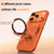 iPhone 18 Pro Max SULADA Kevlar Grid Patterned Skin Feel Rotation Magnetic Holder Phone Case - Orange