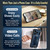 iPhone 18 Pro Max SULADA PC Hybrid Leather Texture Skin Feel Precise Hole Phone Case - Blue