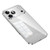 iPhone 18 Pro Max SULADA Shine Through Series Plating TPU Transparent Phone Case - Silver