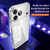 iPhone 18 Pro Max SULADA Shine Through Series Plating TPU Transparent Phone Case - Silver