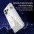 iPhone 18 Pro Max SULADA Shine Through Series Plating TPU Transparent Phone Case - Space Black