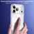 iPhone 18 Pro Max SULADA Shine Through Series Plating TPU Transparent Phone Case - Space Black