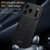 iPhone 18 Pro Max SULADA Shockproof TPU Hybrid Handmade Leather Precise Hole Phone Case - Brown