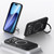 iPhone 18 Pro Max SULADA Top Grain Leather MagSafe Magnetic Holder Phone Case - Black