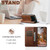 iPhone 18 Pro Max Suteni Calf Texture Horizontal Flip Leather Phone Case - Brown