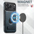 iPhone 18 Pro Max Suteni G2 Magsafe Oil Wax Leather Back Phone Case with Holder - Blue