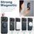 iPhone 18 Pro Max Suteni G3 Oil Wax 360 Rotation Holder MagSafe Back Phone Case - Blue