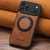 iPhone 18 Pro Max Suteni G3 Oil Wax 360 Rotation Holder MagSafe Back Phone Case - Brown