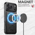 iPhone 18 Pro Max Suteni G5 Cowhide Leather MagSafe Magnetic Phone Case - Black