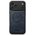 iPhone 18 Pro Max Suteni G5 Cowhide Leather MagSafe Magnetic Phone Case - Blue