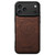iPhone 18 Pro Max Suteni G5 Litchi Leather Magnetic MagSafe Phone Case - Brown