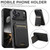 iPhone 18 Pro Max Suteni H02 Litchi Leather Card Wallet Stand Back Phone Case - Black