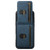 iPhone 18 Pro Max Suteni H03 Litchi Leather Card Bag Stand Back Phone Case - Blue