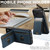 iPhone 18 Pro Max Suteni H03 Litchi Leather Card Bag Stand Back Phone Case - Blue