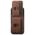 iPhone 18 Pro Max Suteni H03 Litchi Leather Card Bag Stand Back Phone Case - Brown