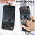 iPhone 18 Pro Max Suteni H13 Card Wallet Wrist Strap Holder PU Phone Case - Blue