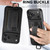 iPhone 18 Pro Max Suteni H13 Litchi Leather Wrist Strap Wallet Back Phone Case - Black