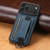 iPhone 18 Pro Max Suteni H13 Litchi Leather Wrist Strap Wallet Back Phone Case - Blue