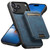 iPhone 18 Pro Max Suteni H16 Litchi Texture Leather Detachable Wallet Back Phone Case - Blue