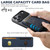 iPhone 18 Pro Max Suteni H17 Cross Grain Leather MagSafe Detachable Wallet Phone Case - Blue