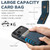 iPhone 18 Pro Max Suteni H17 Litchi Texture Leather MagSafe Detachable Wallet Phone Case - Blue