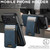 iPhone 18 Pro Max Suteni H17 Litchi Texture Leather MagSafe Detachable Wallet Phone Case - Blue