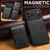 iPhone 18 Pro Max Suteni H17 Oil Eax Leather MagSafe Detachable Wallet Phone Case - Black
