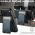 iPhone 18 Pro Max Suteni H17 Oil Eax Leather MagSafe Detachable Wallet Phone Case - Blue