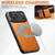 iPhone 18 Pro Max Suteni H17 Oil Eax Leather MagSafe Detachable Wallet Phone Case - Khaki